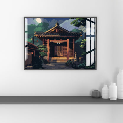 Temple of Tranquility Metal Print With or Without Frame Wall Art