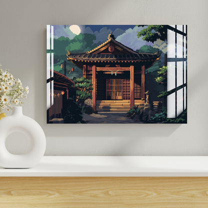 Temple of Tranquility Metal Print With or Without Frame Wall Art