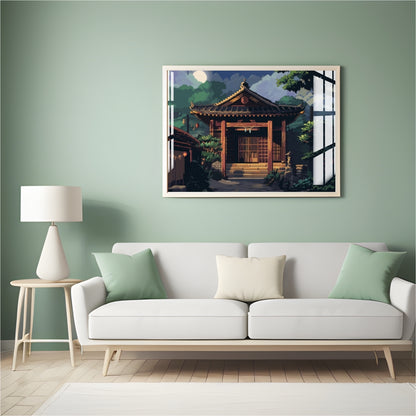 Temple of Tranquility Metal Print With or Without Frame Wall Art