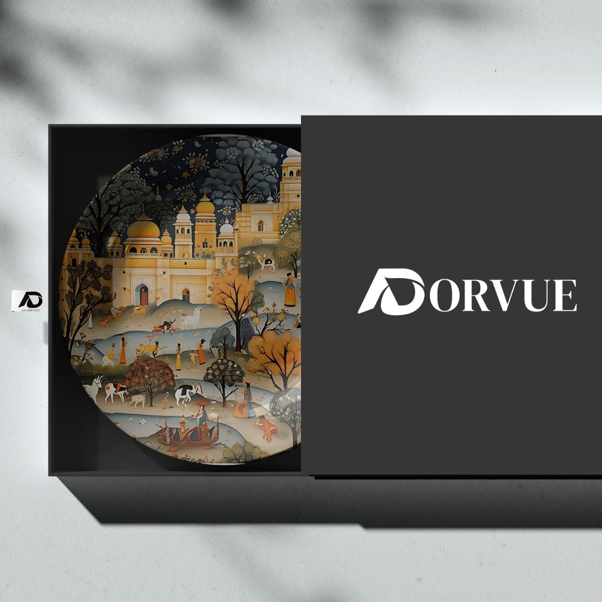 Timeless Rajputana Rajasthan Folk Landscape Home Decoration Wall Plate