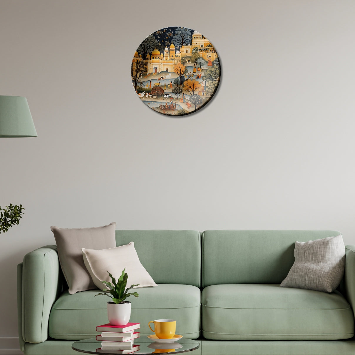 Timeless Rajputana Rajasthan Folk Landscape Home Decoration Wall Plate