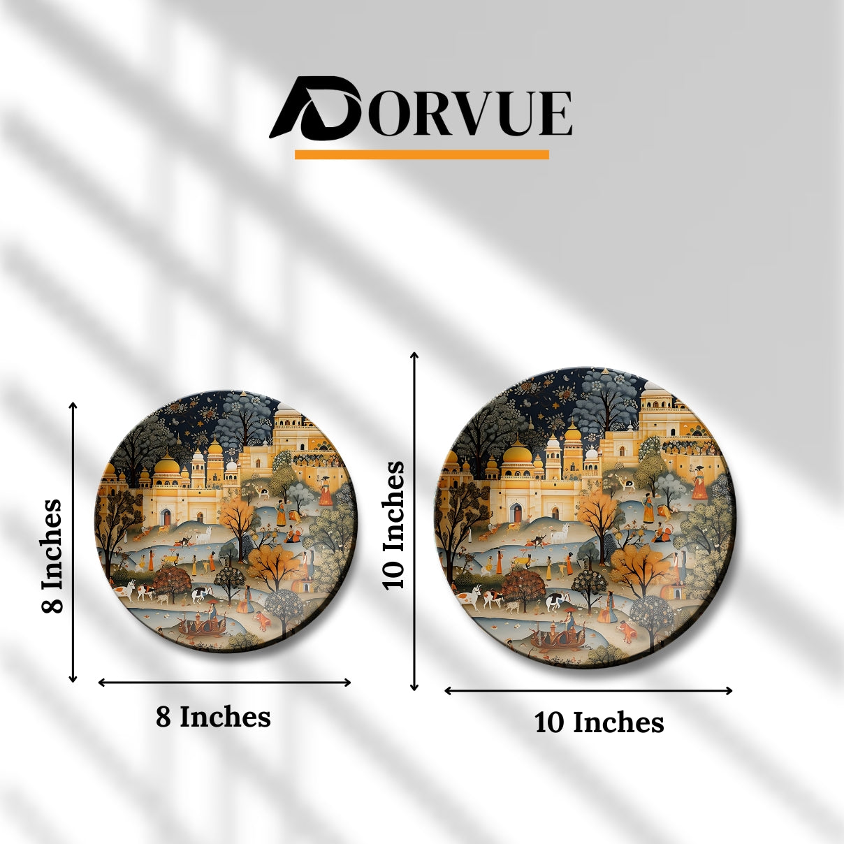 Timeless Rajputana Rajasthan Folk Landscape Home Decoration Wall Plate