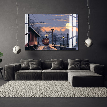 Twilight Departure Metal Print With or Without Frame Wall Art
