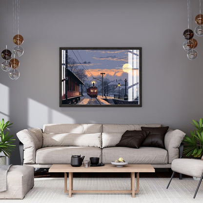 Twilight Departure Metal Print With or Without Frame Wall Art