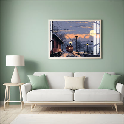 Twilight Departure Metal Print With or Without Frame Wall Art