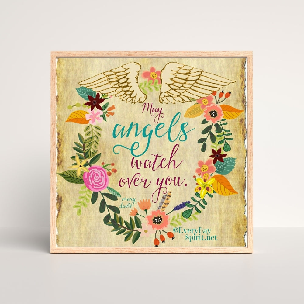 Whispers of Angels Canvas Painting Framed Wall Art