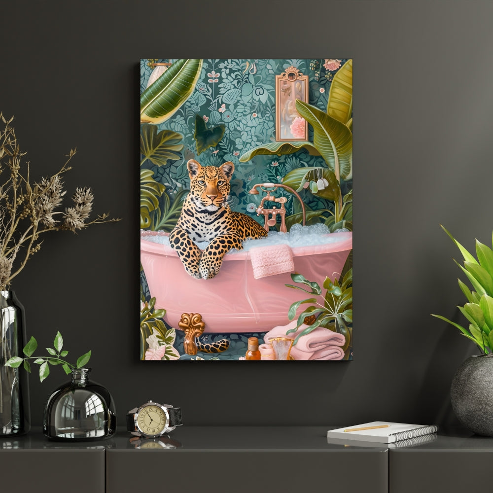 Wild Luxe Canvas Painting Framed Wall Art