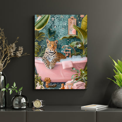Wild Luxe Canvas Painting Framed Wall Art