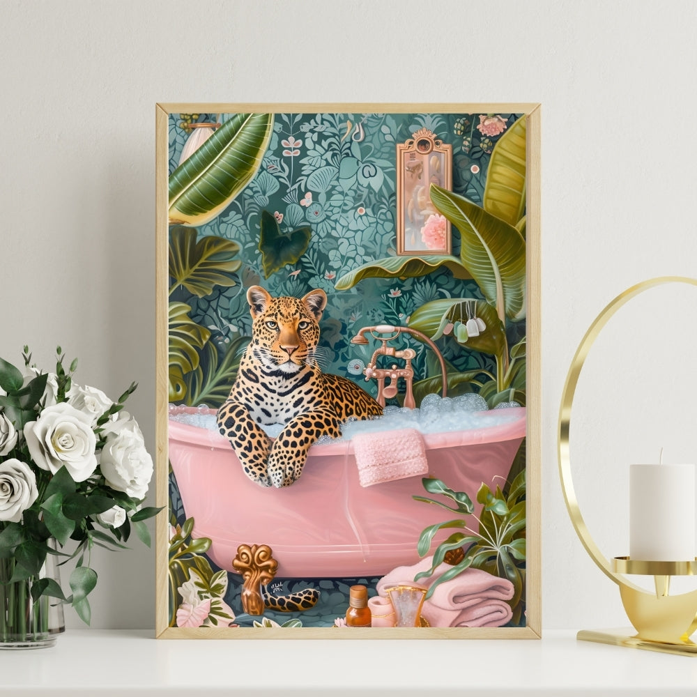 Wild Luxe Canvas Painting Framed Wall Art