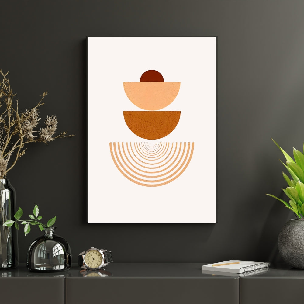 Balanced Aura Boho Canvas Painting Framed Wall Art
