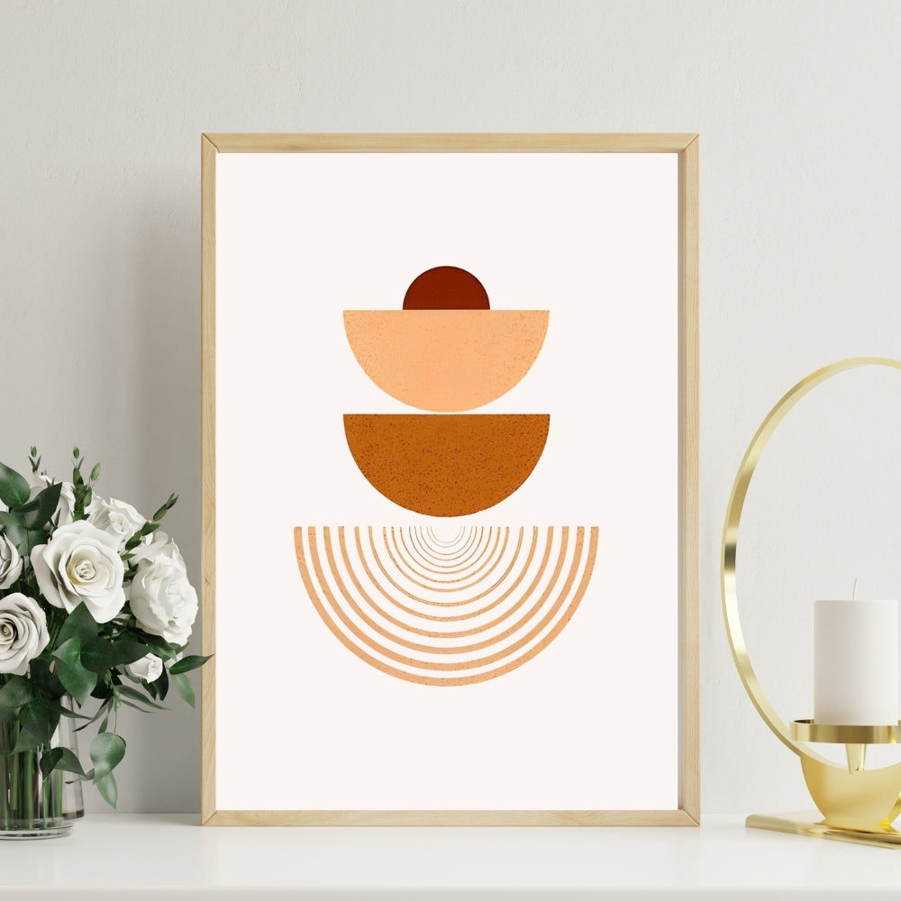 Balanced Aura Boho Canvas Painting Framed Wall Art