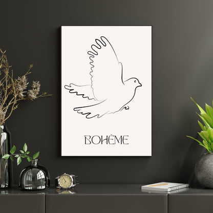 Boheme Freedom Canvas Painting Framed Wall Art