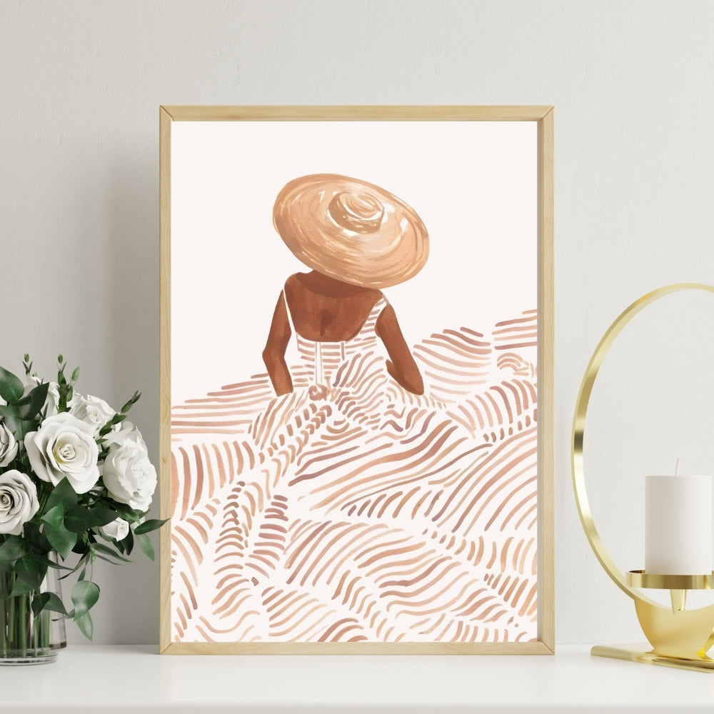 Wander in Style Timeless Stroll Canvas Painting Framed Wall Art