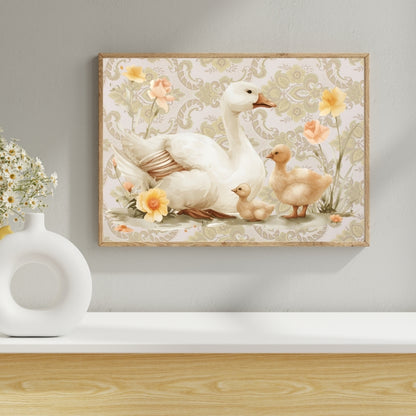 Gentle Whispers Canvas Painting Framed Wall Art