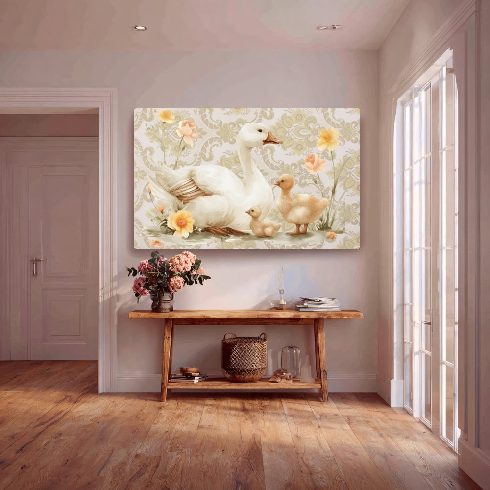 Gentle Whispers Canvas Painting Framed Wall Art