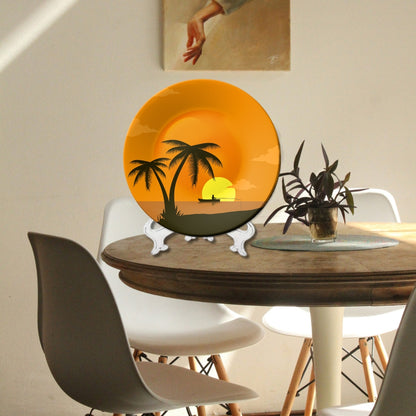 Inspiring Sunrise Decorative Ceramic Wall Plate