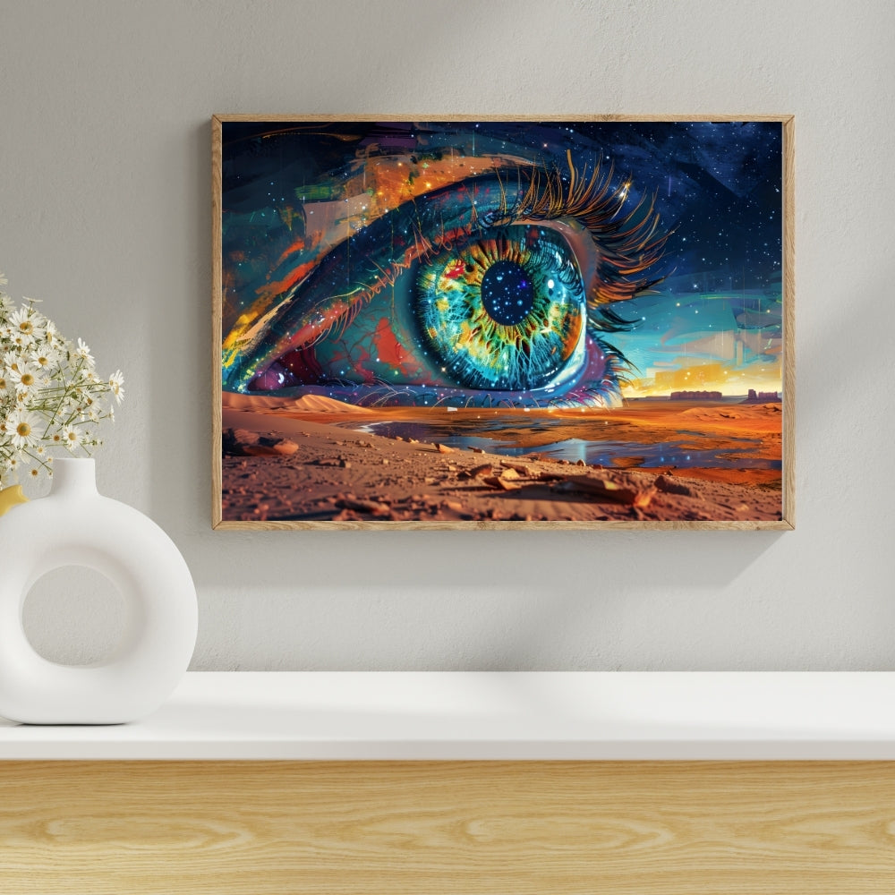Cosmic Vision Canvas Painting Framed Wall Art