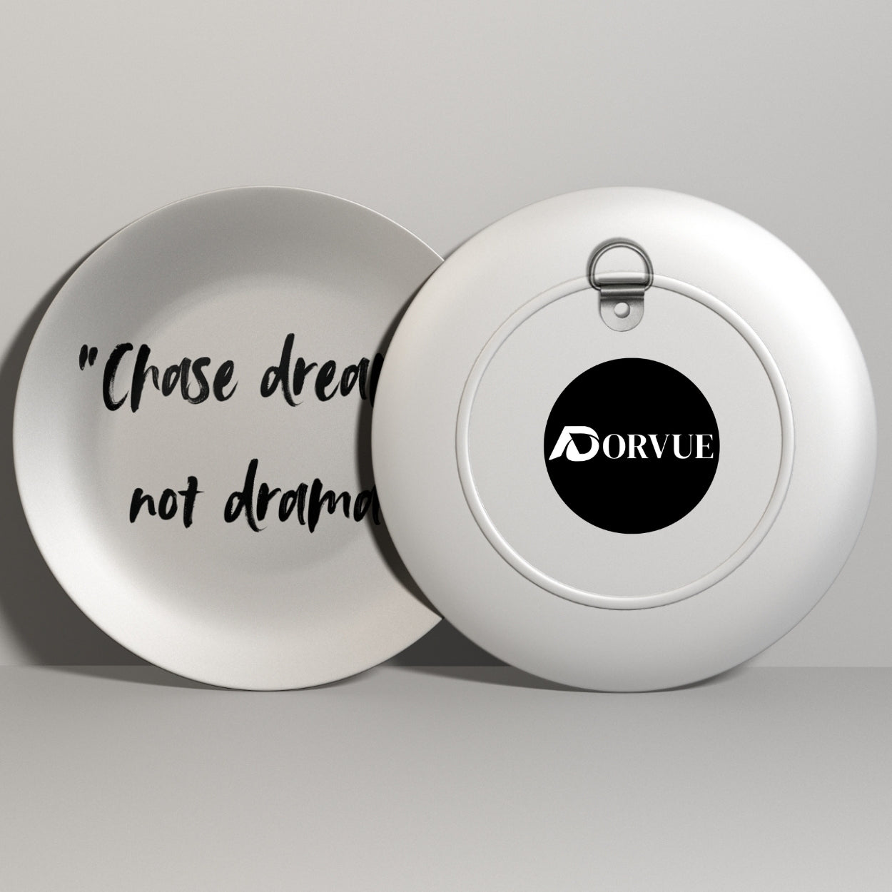 Chase Dreams Not Drama Quote Decorative Wall Plate