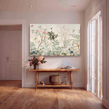 Enchanted Garden Canvas Painting Framed Wall Art