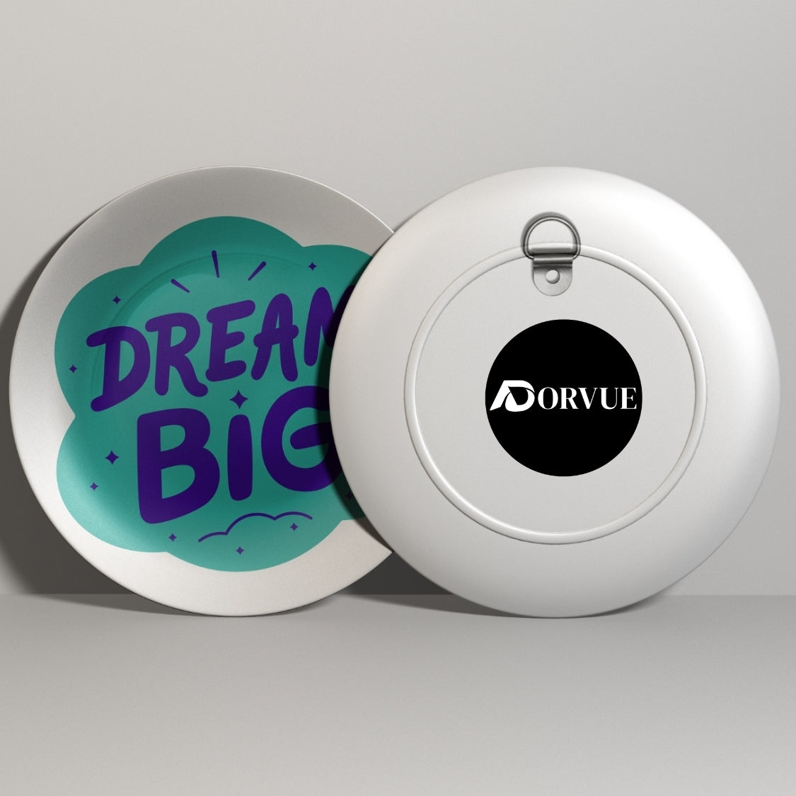 Dream Big Quote Decorative Wall Plate Décor