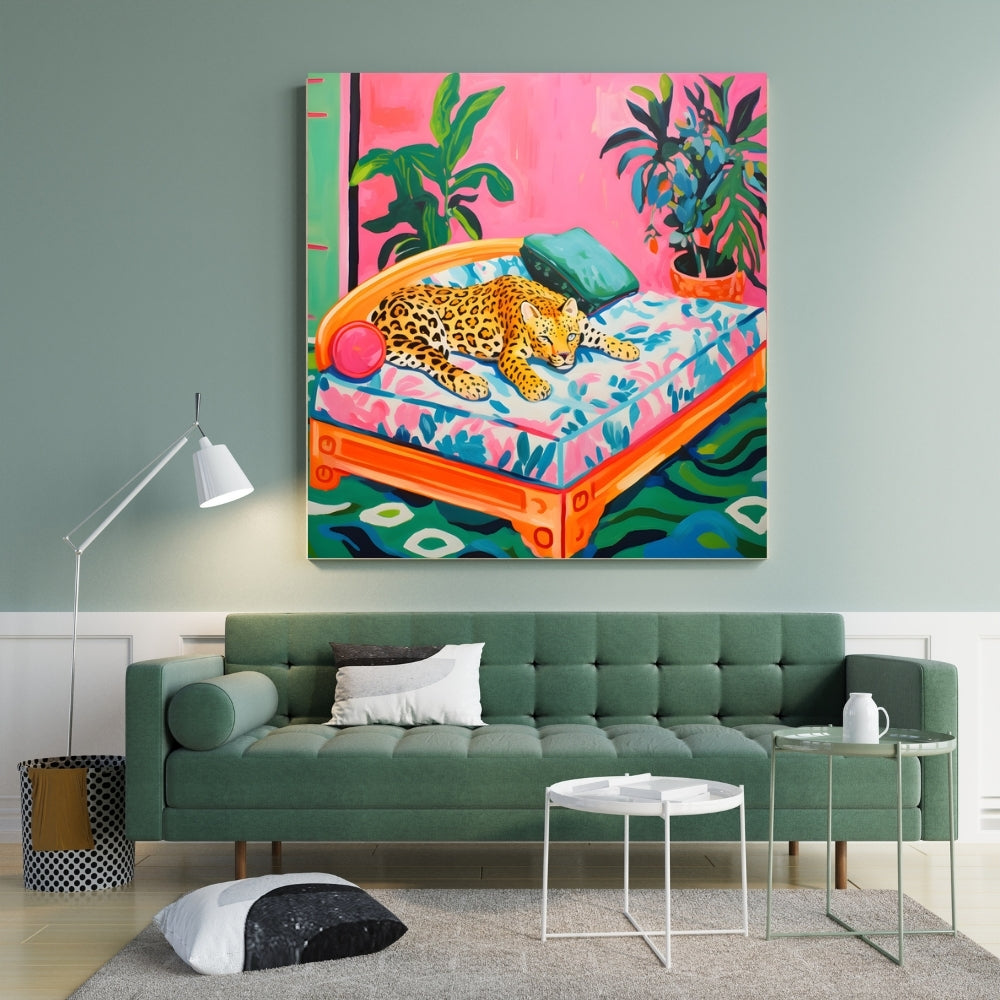 Jungle Dreams Canvas Painting Framed Wall Art