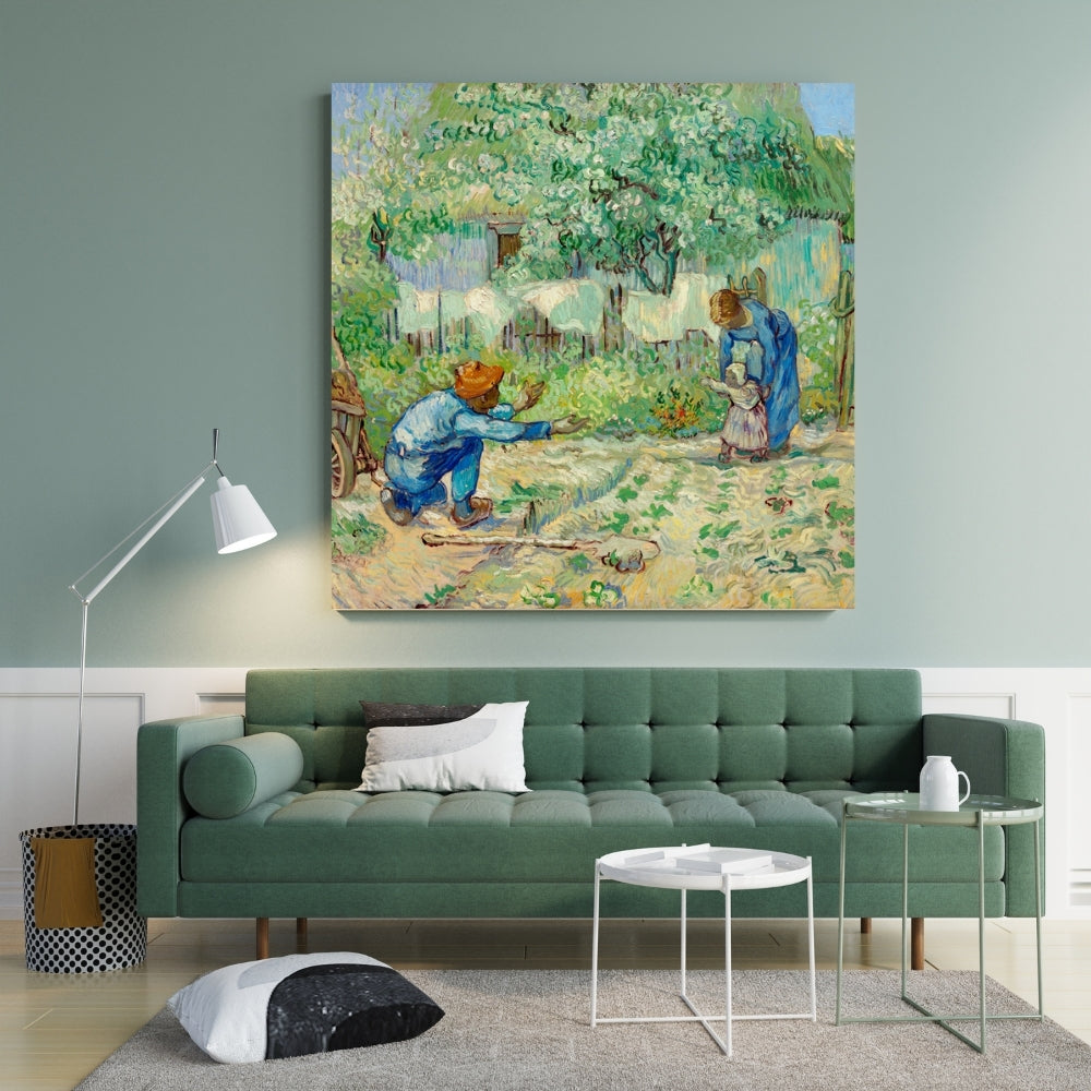 First Steps Canvas Painting Framed Wall Art
