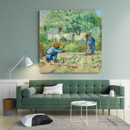 First Steps Canvas Painting Framed Wall Art