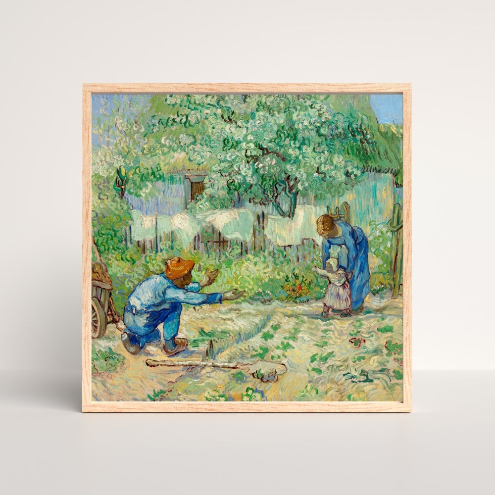 First Steps Canvas Painting Framed Wall Art