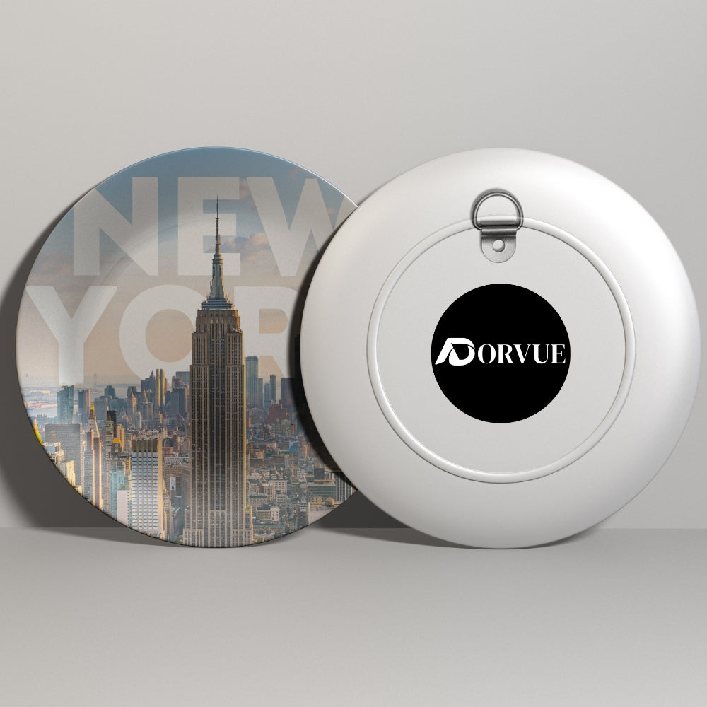 NYC Vibes Home Decor Ceramic Wall Plate