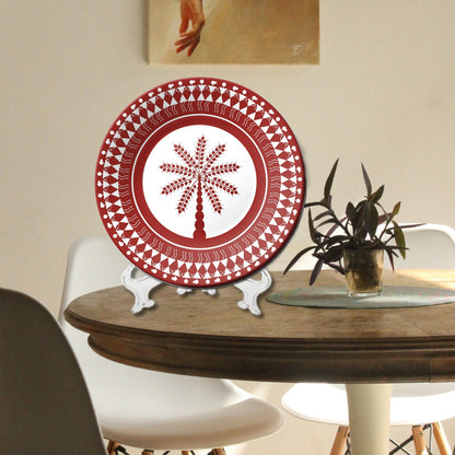 Warli Wall Hanging Ceramic Decorative Wall Plate For Home Décor