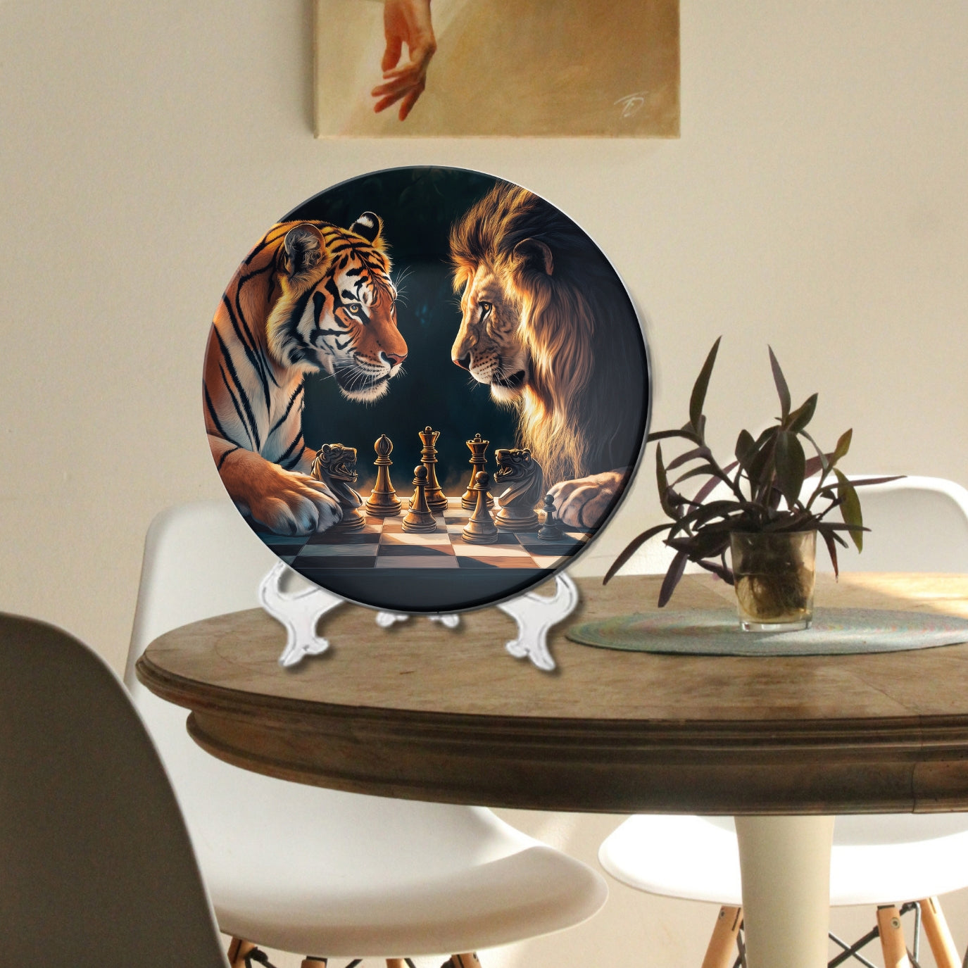 Battle of Kings Regal Showdown Ceramic Decorative Wall Plate For Home Décor