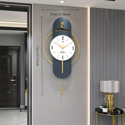 Sophisticated Time Wall Mounted Metal Wall Clock