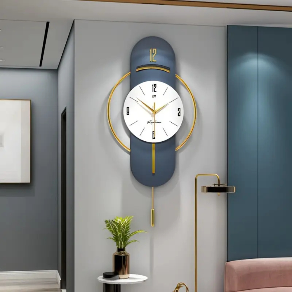 Sophisticated Time Wall Mounted Metal Wall Clock