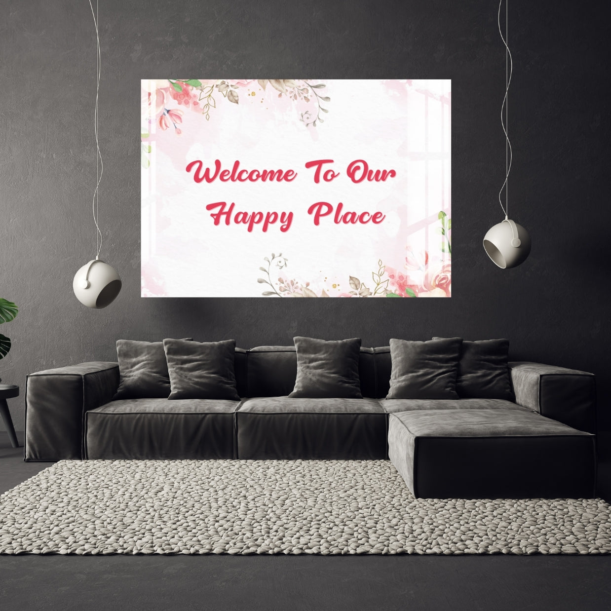 Welcome to Our Home Board Metal Print With or Without Frame Wall Art