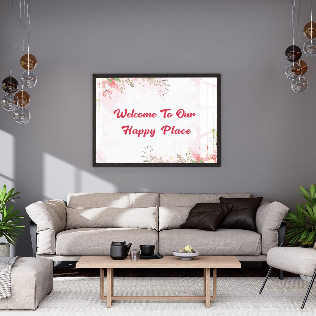 Welcome to Our Home Board Metal Print With or Without Frame Wall Art