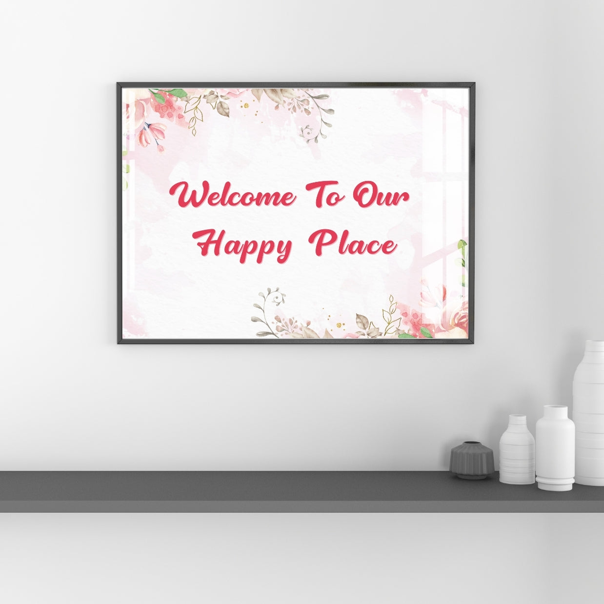 Welcome to Our Home Board Metal Print With or Without Frame Wall Art