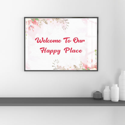Welcome to Our Home Board Metal Print With or Without Frame Wall Art