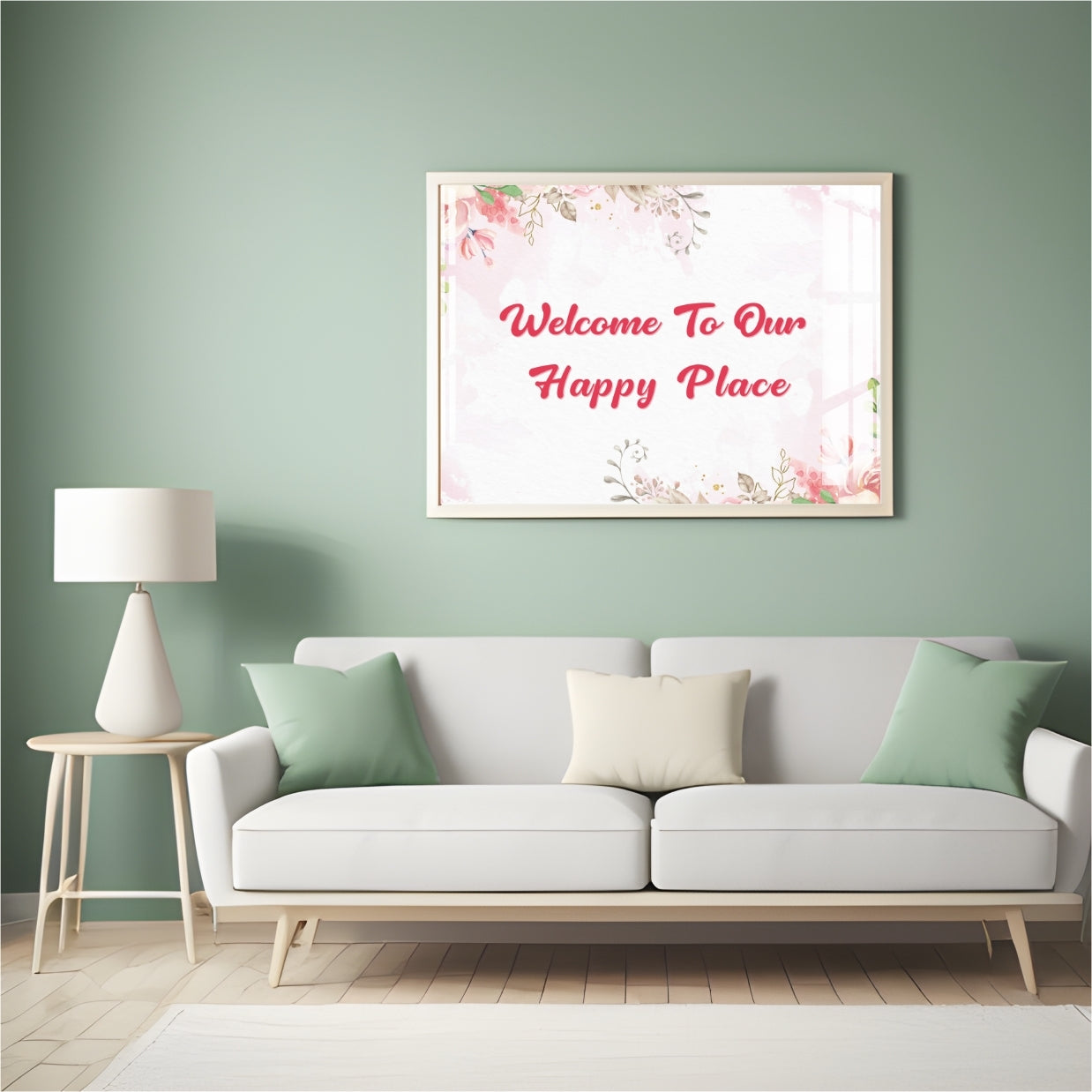 Welcome to Our Home Board Metal Print With or Without Frame Wall Art