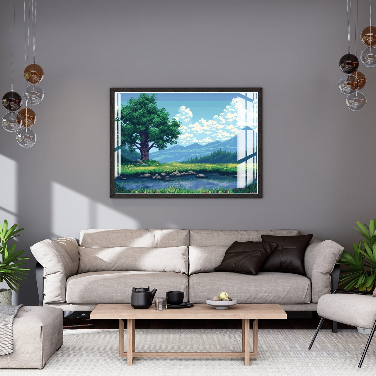Whispering Meadows Metal Print With or Without Frame Wall Art