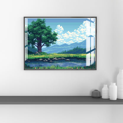 Whispering Meadows Metal Print With or Without Frame Wall Art