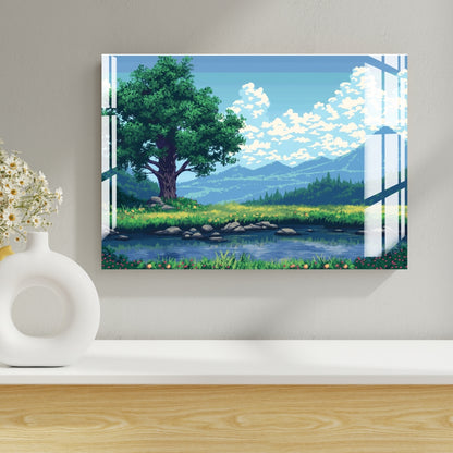 Whispering Meadows Metal Print With or Without Frame Wall Art