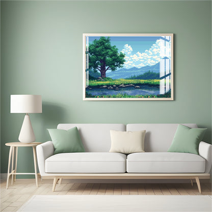 Whispering Meadows Metal Print With or Without Frame Wall Art