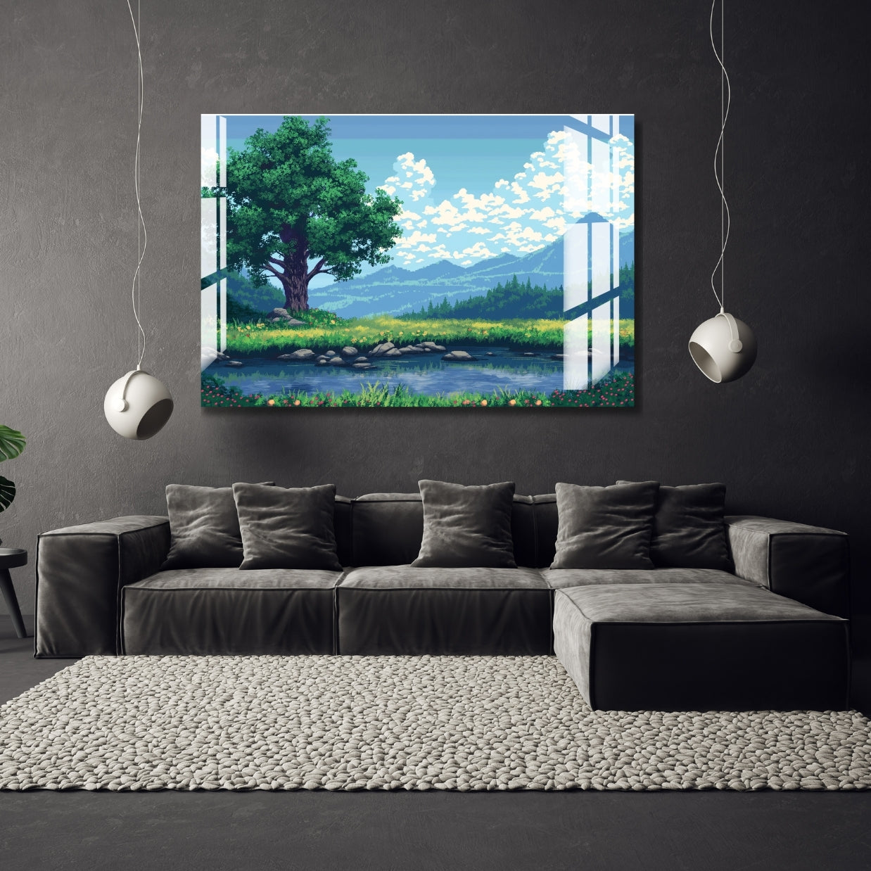 Whispering Meadows Metal Print With or Without Frame Wall Art