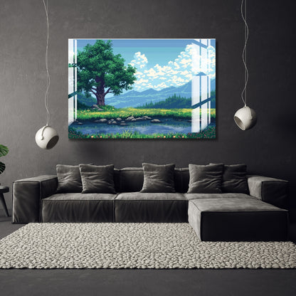 Whispering Meadows Metal Print With or Without Frame Wall Art