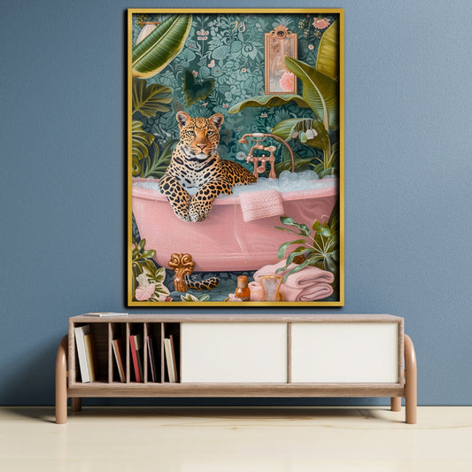 Wild Luxe Canvas Painting Framed Wall Art