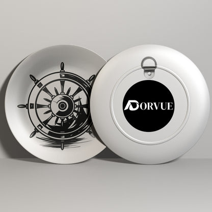 Yacht Steering Wheel Nautical Decorative Wall Plate