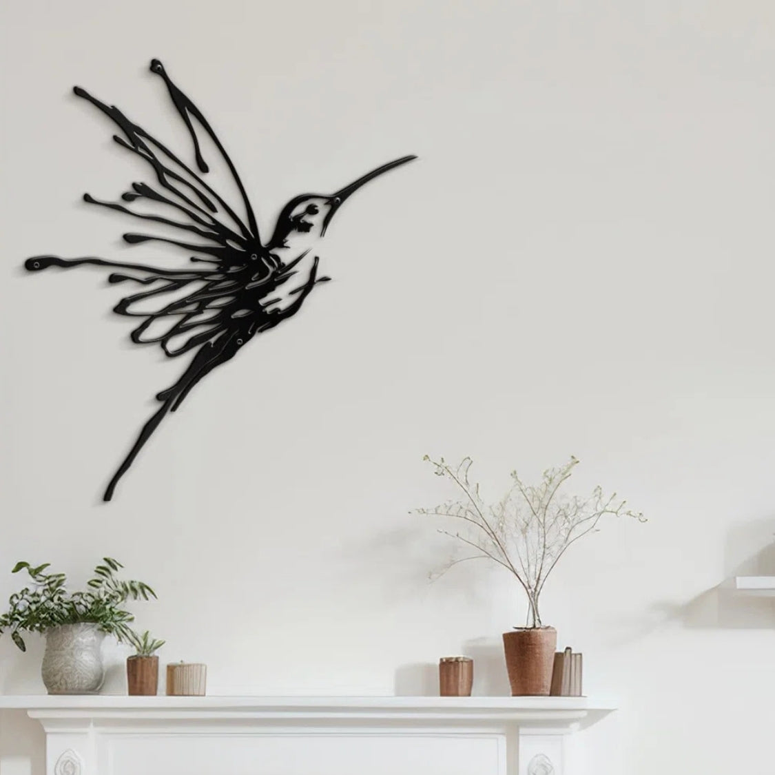 Shadow Wings Hummingbird 3D Acrylic Wall Art