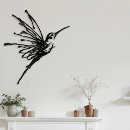 Shadow Wings Hummingbird 3D Acrylic Wall Art