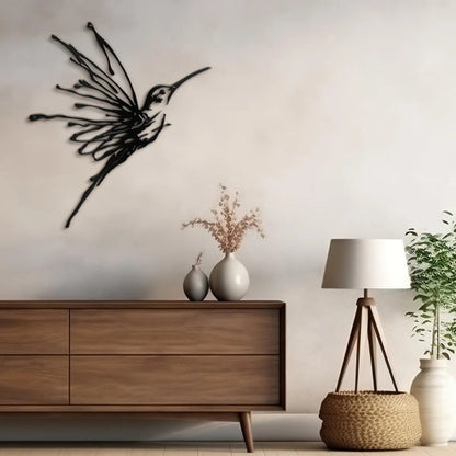 Shadow Wings Hummingbird 3D Acrylic Wall Art