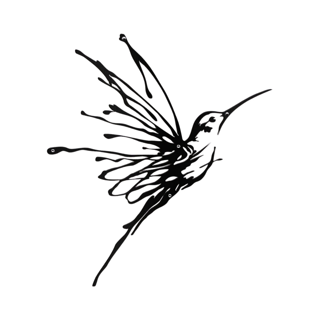 Shadow Wings Hummingbird 3D Acrylic Wall Art